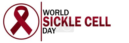 World Sickle Cell Day. Suitable for greeting card, poster and banner. Vector illustration.