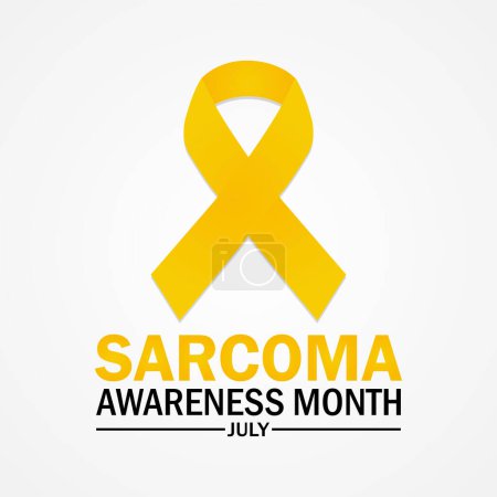 Sarcoma Awareness Month July. Holiday concept. Template for background, banner, card, poster with text inscription. Vector illustration