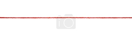 Photo for Red thread isolate on white background. Selective focus. Old. - Royalty Free Image
