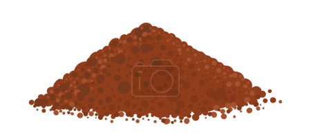 Illustration for Heap of ground. For agricultural. Vector illustration. - Royalty Free Image