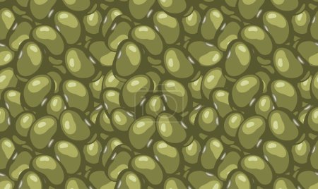 Illustration for Lima beans background. Legumes food. Vector illustration. - Royalty Free Image
