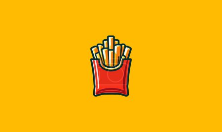 French fries vector illustration flat design