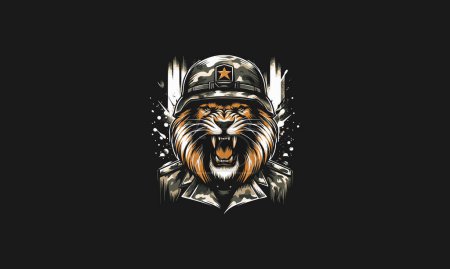 lion roar vector illustration artwork design