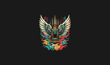 chair with wings vector illustration artwork design