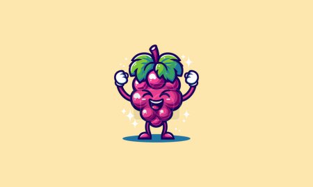 character grape cry vector flat design