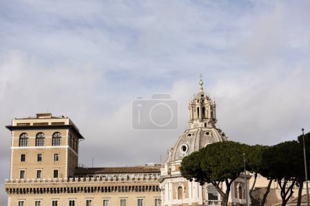 the beautiful Church of the Most Holy Name of Mary in the center of Rome