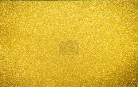 Festive background. Yellow shiny glitter texture.