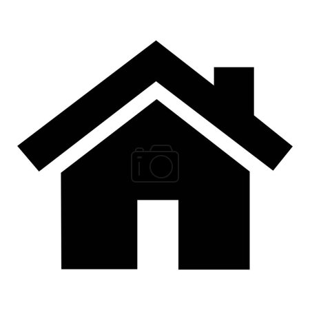Photo for HOUSE ICON, HOME PICTOGRAM ISOLATED - Royalty Free Image