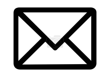 MAIL LETTER ENVELOPE ICON, ISOLATED PICTOGRAM