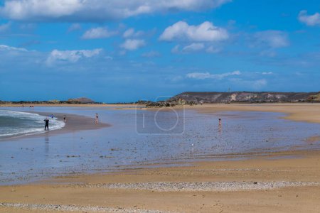 Photo for Plhrel beach, Anse du Croc at Cap Frhel in the Ctes d'Armor in Brittany - Royalty Free Image