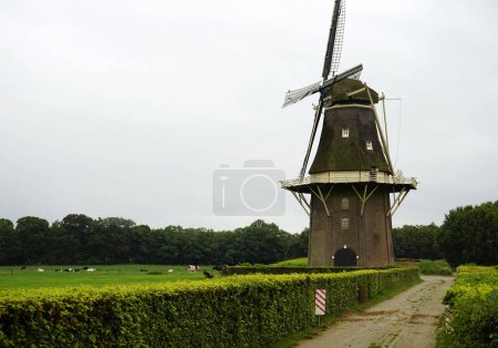 Historic windmill called 'the Vilsterse Molen' in Vilsteren, the Netherlands