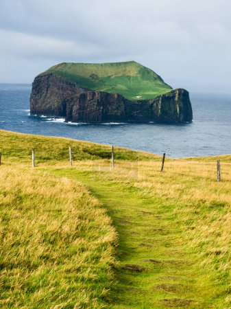 Scenic view from Storhofdi lookout at the southernmost end of Heimaey Island - Westman Islands, Iceland