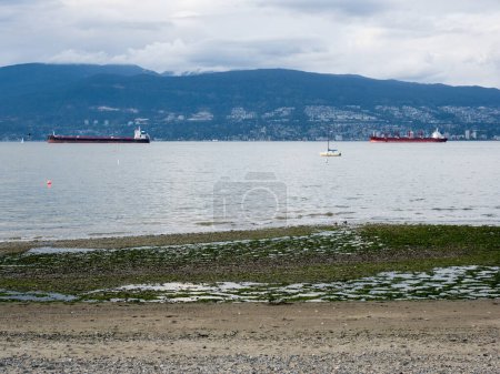 Scenic view from Jericho beach in Vancouver BC, Canada