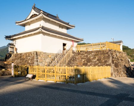 Photo for Kofu, Japan - October 26, 2017: Reconstructed tower of Kofu castle (Maizuru castle) in Maizuru Castle Park - Royalty Free Image