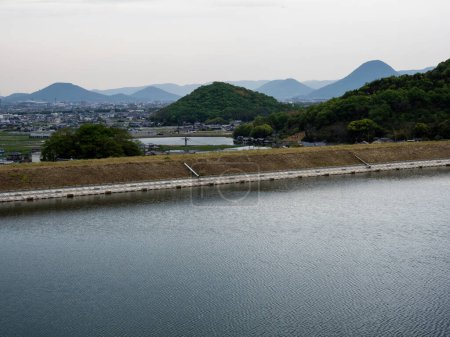 Scenic view at the entrance to Shusshakaji, temple 73 of Shikoku pilgrimage - Zentsuji, Kagawa prefecture, Japan