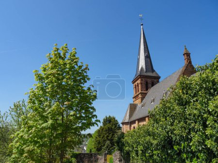 Photo for The small city of Saarburg at the saar river in germany - Royalty Free Image