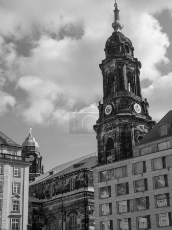 Photo for The city of Dresden at the Elbe river - Royalty Free Image