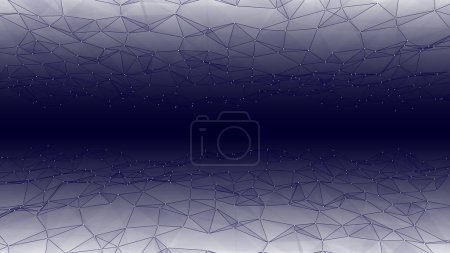 Photo for Futuristic moving wave. Digital background with moving glowing particles and lines. Big data visualization. Vector illustration. - Royalty Free Image
