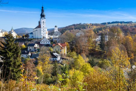 Foto de Castillo renacentista Kolstejn, ciudad Branna, montañas Jeseniky, República Checa - Imagen libre de derechos