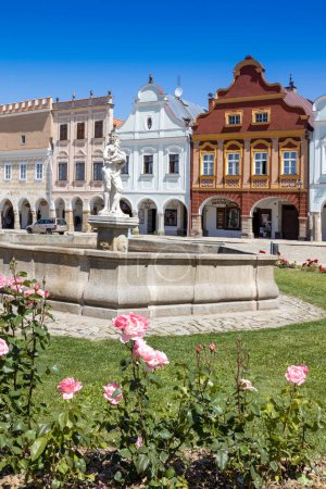 Téléchargez les photos : Town Telc (UNESCO), Vysocina district, République tchèque, Europe - en image libre de droit