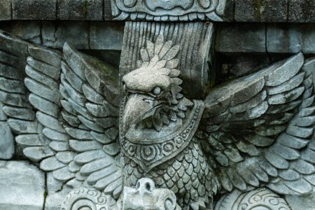 Photo for A stone carving on a wall in the form of a statue of an eagle - Royalty Free Image