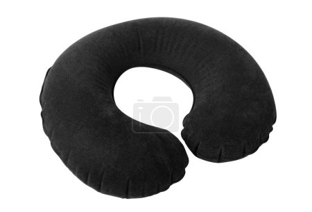 Travel neck pillow isolated on white background. Orthopedic neck pillow. High quality photo