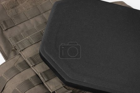 Ballistic plate for body armor. Bulletproof plate. . High quality photo