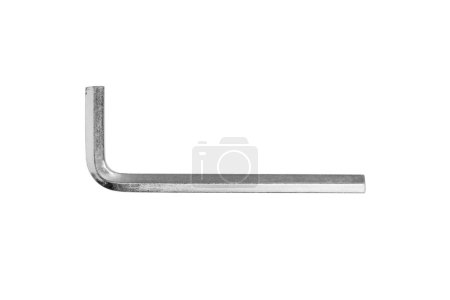 Photo for Hex key isolated on white background. Hex wrench close-up. High quality photo - Royalty Free Image