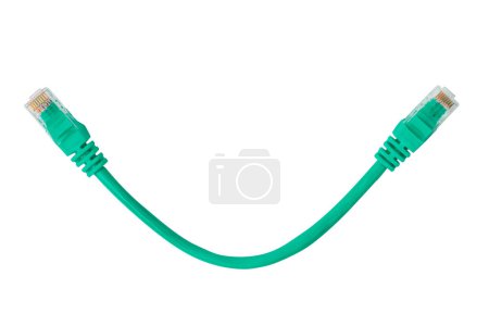 Foto de Cable Ethernet aislado sobre fondo blanco. Foto de alta calidad - Imagen libre de derechos