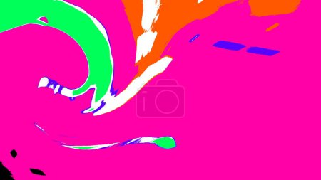 Téléchargez les photos : Tourbillon image effet spécial, abstrait marbré peinture éclaboussure texture, fond tendance en rose et coloré, papier peint utilisé design. - en image libre de droit
