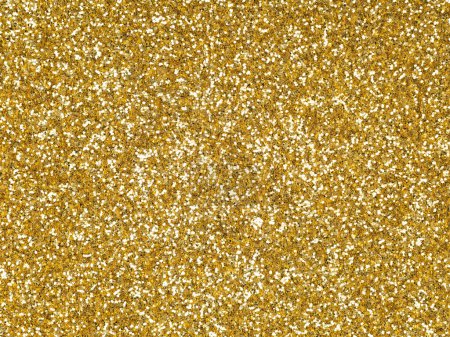 Photo for Gold glitter texture closeup. Saturated shiny holographic background for Christmas desktop, holiday New Year, party, social events, xmas seasonal decoration, greeting wedding invitation card element. - Royalty Free Image