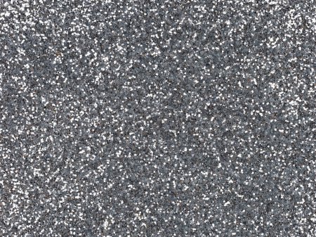 Photo for Silver glitter texture. Sparkling shiny background for perfect Christmas holiday seasonal wallpaper decoration, greeting wedding invitation card design element. modern overlay with sparkling glimmers. - Royalty Free Image