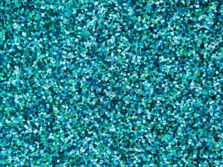 Photo for Blue, jade, navy multicolor holographic glitter texture. Design pattern of sparkling shiny glitter for decoration design of unusual, Christmas, New Year, 3d, xmas gift card or other holiday pictures - Royalty Free Image
