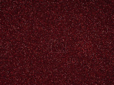 Photo for Dark Red glitter. Perfect holographic background or pattern of sparkling shiny glitter for decoration and design of Christmas, New Year, Valentine Day, xmas gift card or other holiday pictures. - Royalty Free Image
