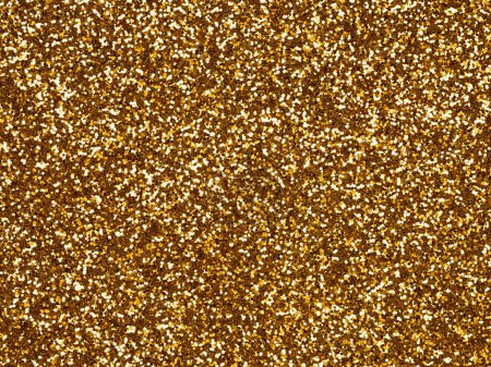 Photo for Dark gold glitter . Perfect holographic background or pattern of sparkling shiny glitter for decoration and design of Christmas, New Year, Valentine Day, xmas gift card, 3d or other holiday pictures. - Royalty Free Image