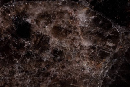 Photo for Smoky Quartz background, natural texture in dark tone for your design work. - Royalty Free Image