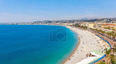 Téléchargez les photos : Paysage vue panoramique de Nice, Côte d'Azur, France, Sud de l'Eur - en image libre de droit