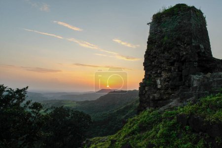 Mandu / India Sunset point valley of Mandu in Madhya Pradesh India