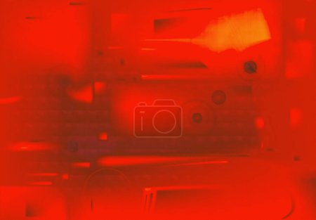 Photo for Creative burning signal abstract background. Fire illustration with flaming red pattern with reflections in soft texture, wallpaper, bakdrop, background. - Royalty Free Image