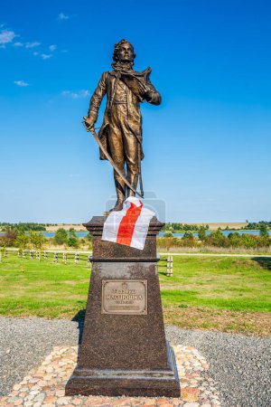 Photo for Andrew Thaddeus Bonaventure Kosciuszko was a military engineer, statesman, and military leader who became a national hero in Poland, Lithuania, Belarus. Kosava, Belarus - September 12, 2020. - Royalty Free Image
