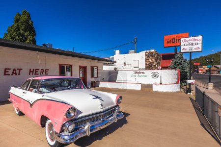 Photo for Goldies Route 66 Diner In Williams Located On Historic Route 66. Williams, Arizona, Usa - September 27, 2018. - Royalty Free Image
