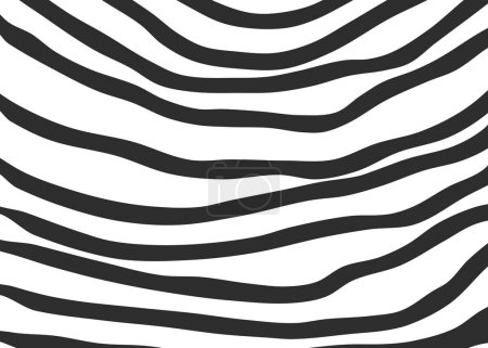 Illustration for Abstract background with wavy and curly lines pattern - Royalty Free Image