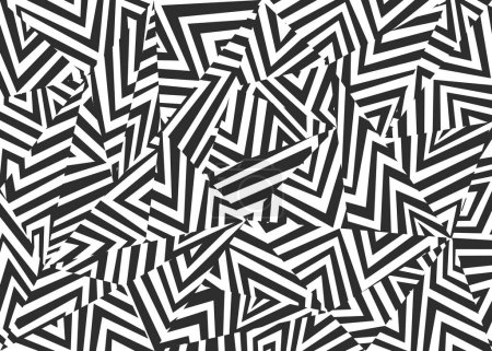 Illustration for Abstract background with dazzle camouflage pattern - Royalty Free Image