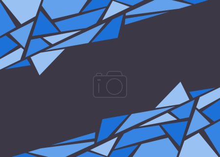 Illustration for Minimalist background with colorful geometric triangle pattern and some copy space area - Royalty Free Image