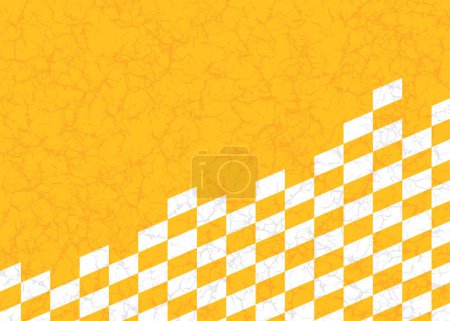 Illustration for Abstract background with grungy checkered flag pattern and with some copy space area - Royalty Free Image