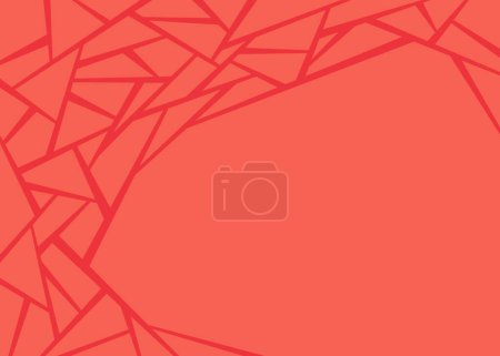 Illustration for Minimalist background with geometric line pattern and some copy space area - Royalty Free Image