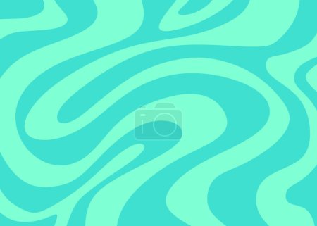 Ilustración de Minimalist background with cute wavy lines pattern - Imagen libre de derechos