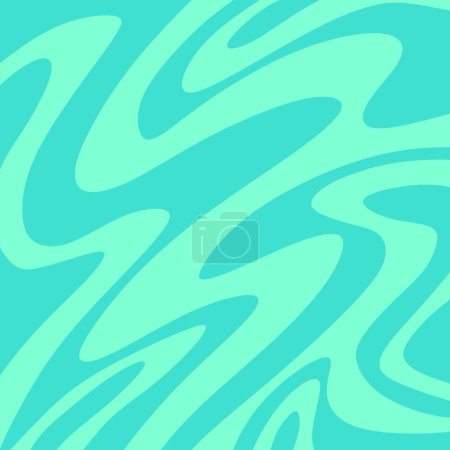 Ilustración de Minimalist background with cute wavy lines pattern - Imagen libre de derechos