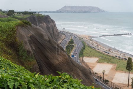 Photo for Scenic view of Miraflores Costa Verde, Lima Peru. - Royalty Free Image