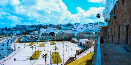 Photo for The old medina and the port of Tangier, Morocc - Royalty Free Image
